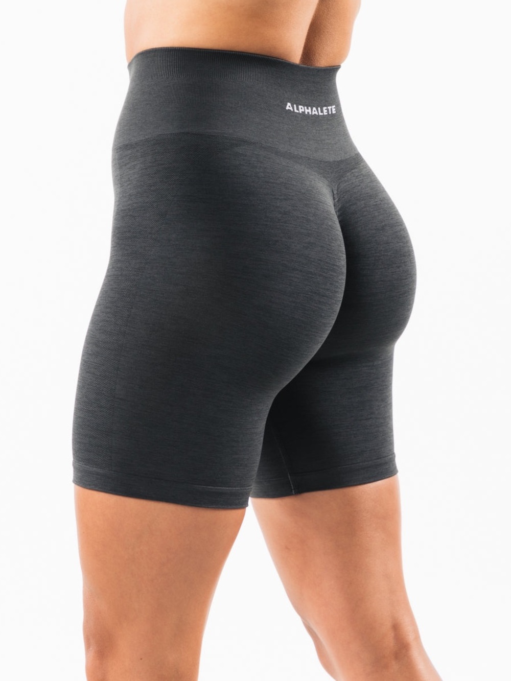 Alphalete Amplify ultra high rise bike contour gym active seamless shorts xs